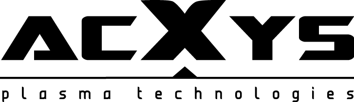 Logo d'AcXys Technologies en noir et blanc 2